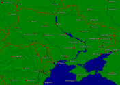 Ukraine Städte + Grenzen 2400x1676